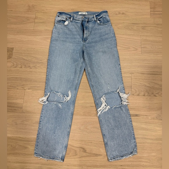 Abercrombie & Fitch Denim - Abercrombie & Fitch Light Blue Ripped Jeans